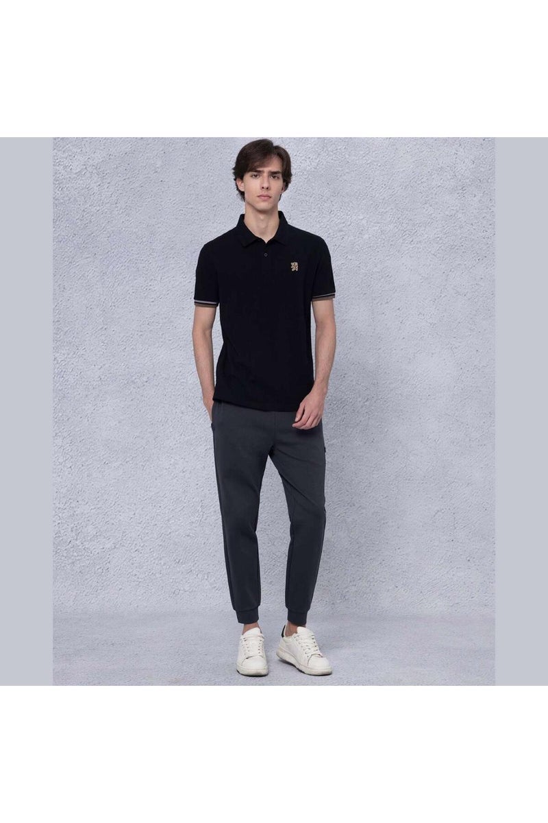 GIORDANO Men's Black Performance Polo - Image 2